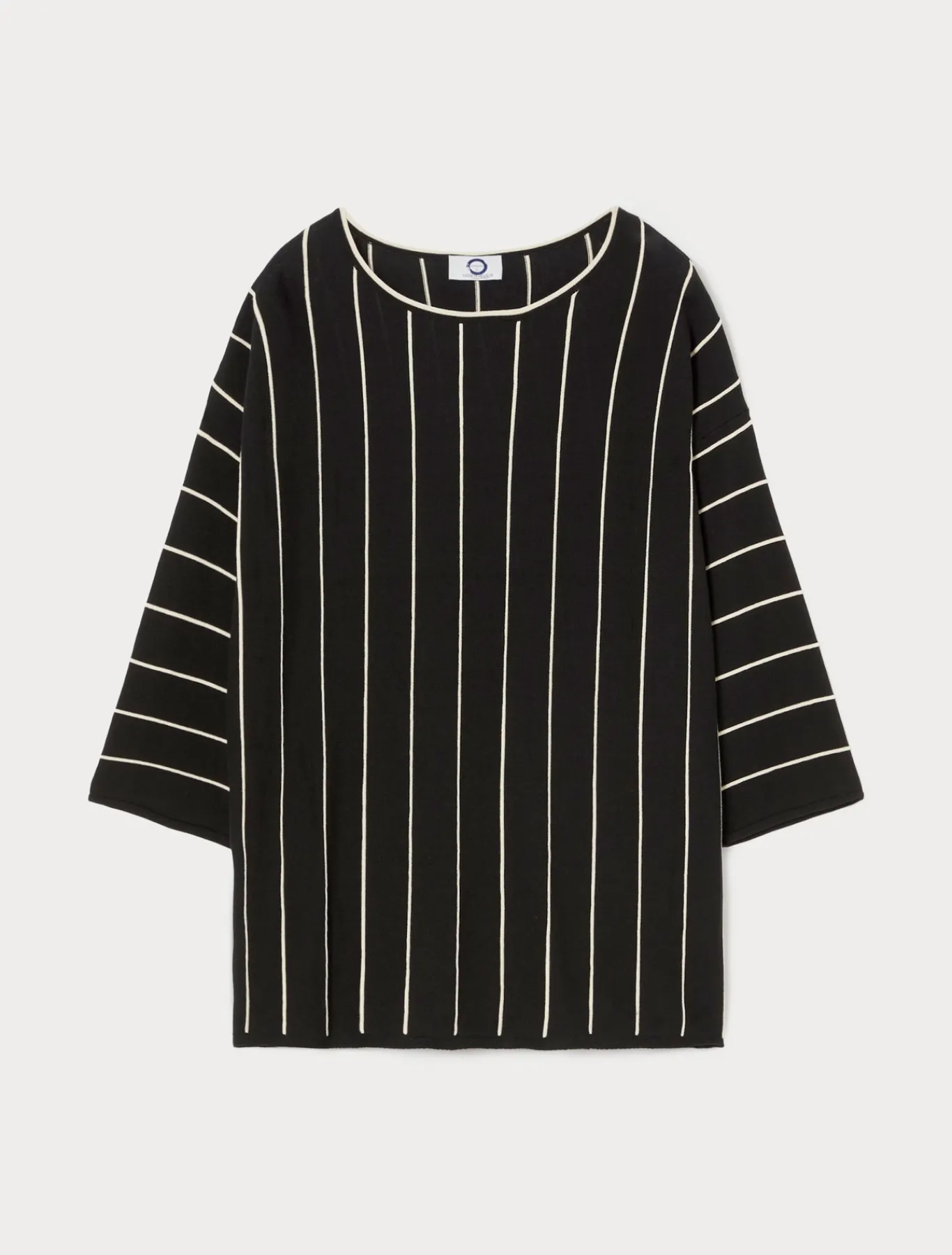 Marina Rinaldi Pull en crêpe de coton NOIR Outlet