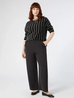Marina Rinaldi Pull en crêpe de coton NOIR Outlet