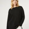 Marina Rinaldi Pull en fil de laine NOIR New