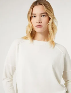Marina Rinaldi Pull en fil de laine BLANC Sale