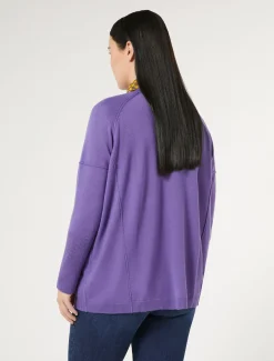 Marina Rinaldi Pull en fil de laine VIOLET Discount