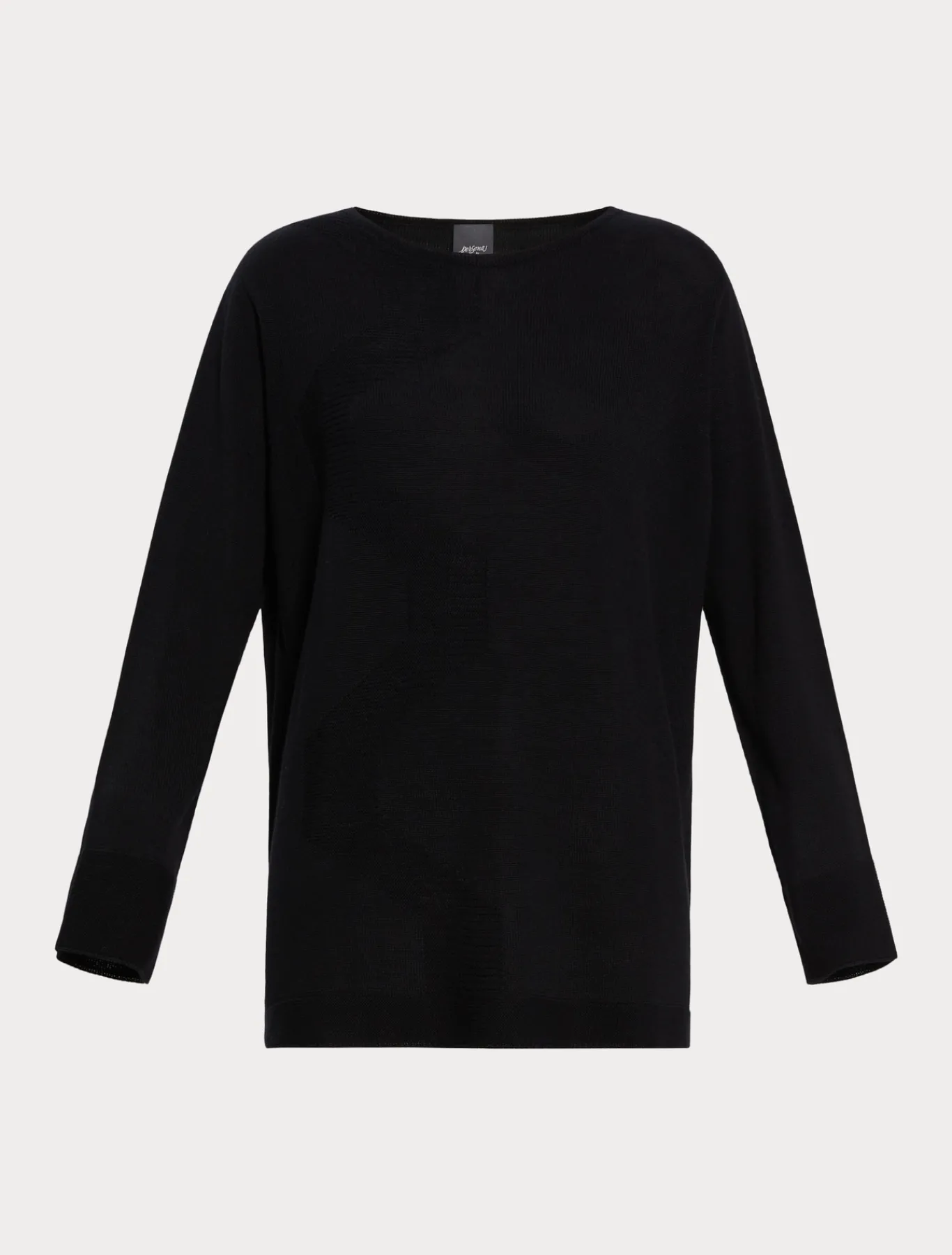 Marina Rinaldi Pull en fil de laine NOIR New