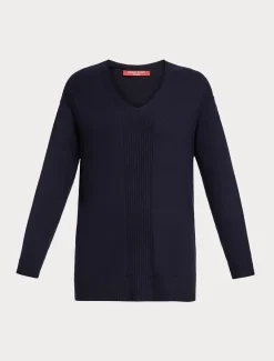 Marina Rinaldi Pull en fil de viscose BLEU Fashion