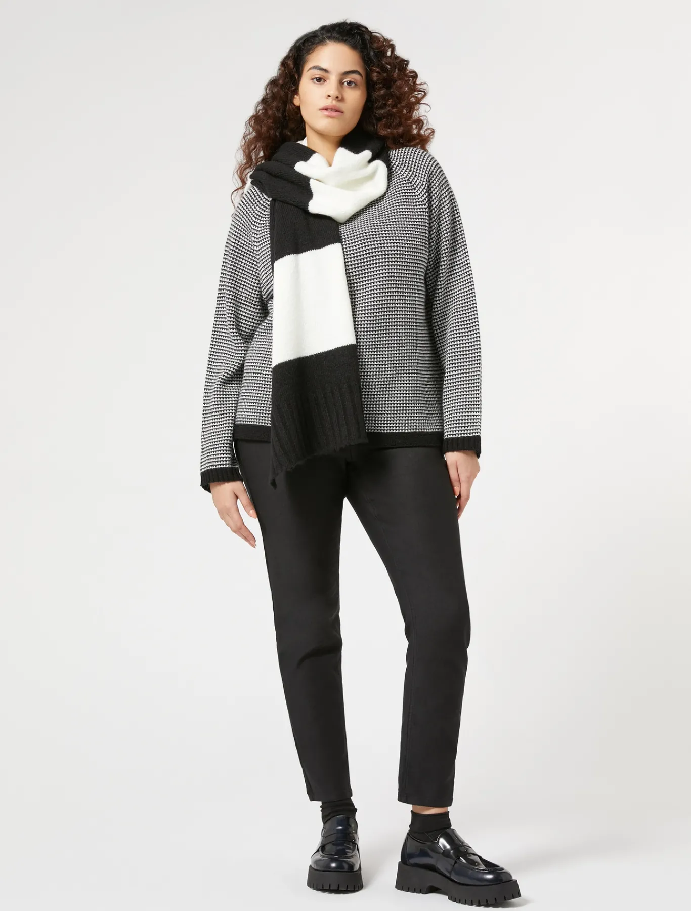 Marina Rinaldi Pull en fil de viscose mélangée NOIR Sale