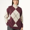 Marina Rinaldi Pull en laine BORDEAUX Fashion