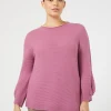 Marina Rinaldi Pull en laine CYCLAMEN Hot