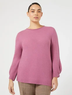 Marina Rinaldi Pull en laine CYCLAMEN Hot