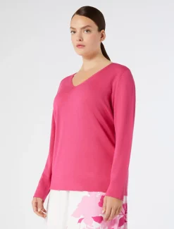 Marina Rinaldi Pull en laine FUCHSIA New