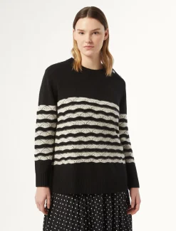 Marina Rinaldi Pull en laine NOIR Fashion