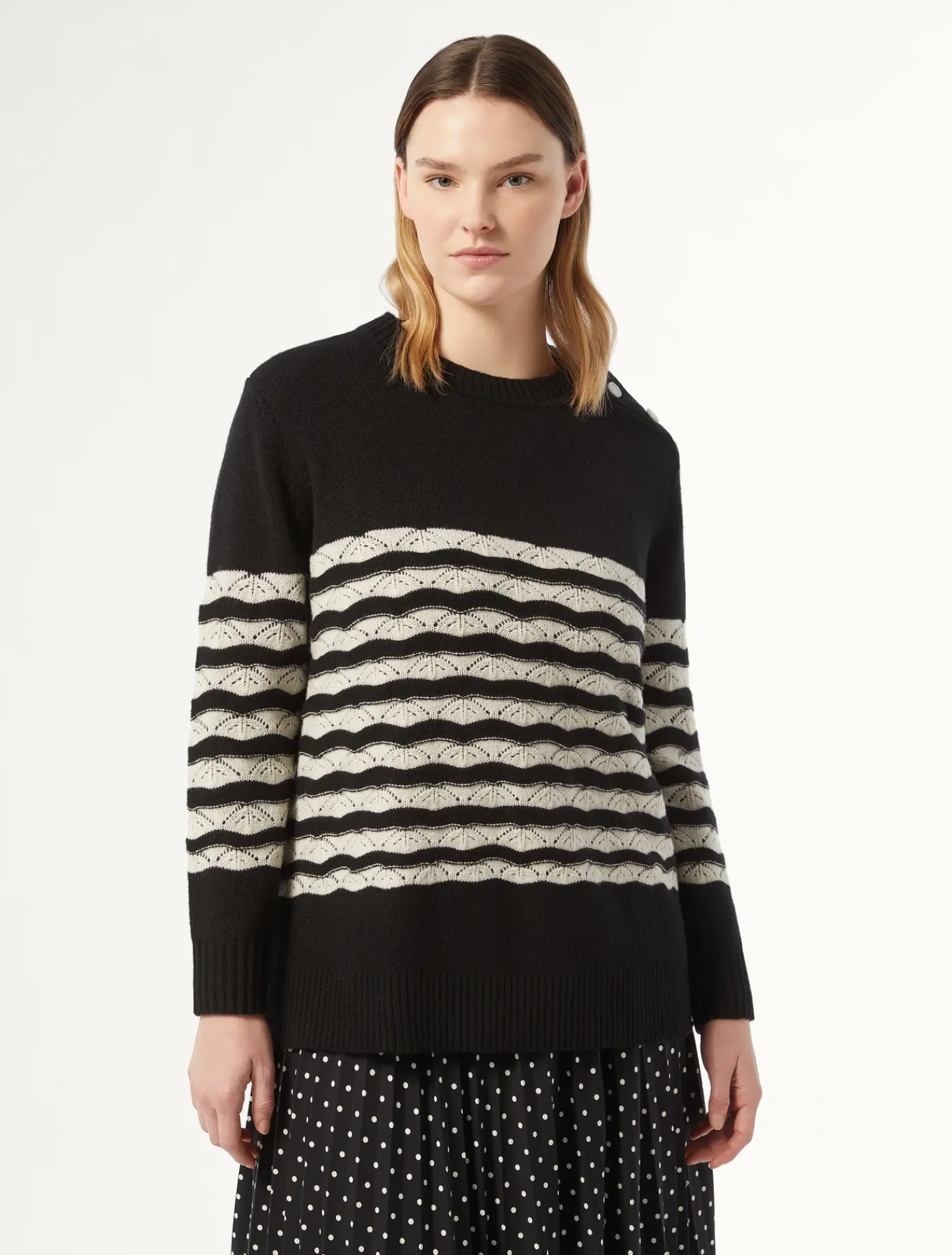Marina Rinaldi Pull en laine NOIR Fashion