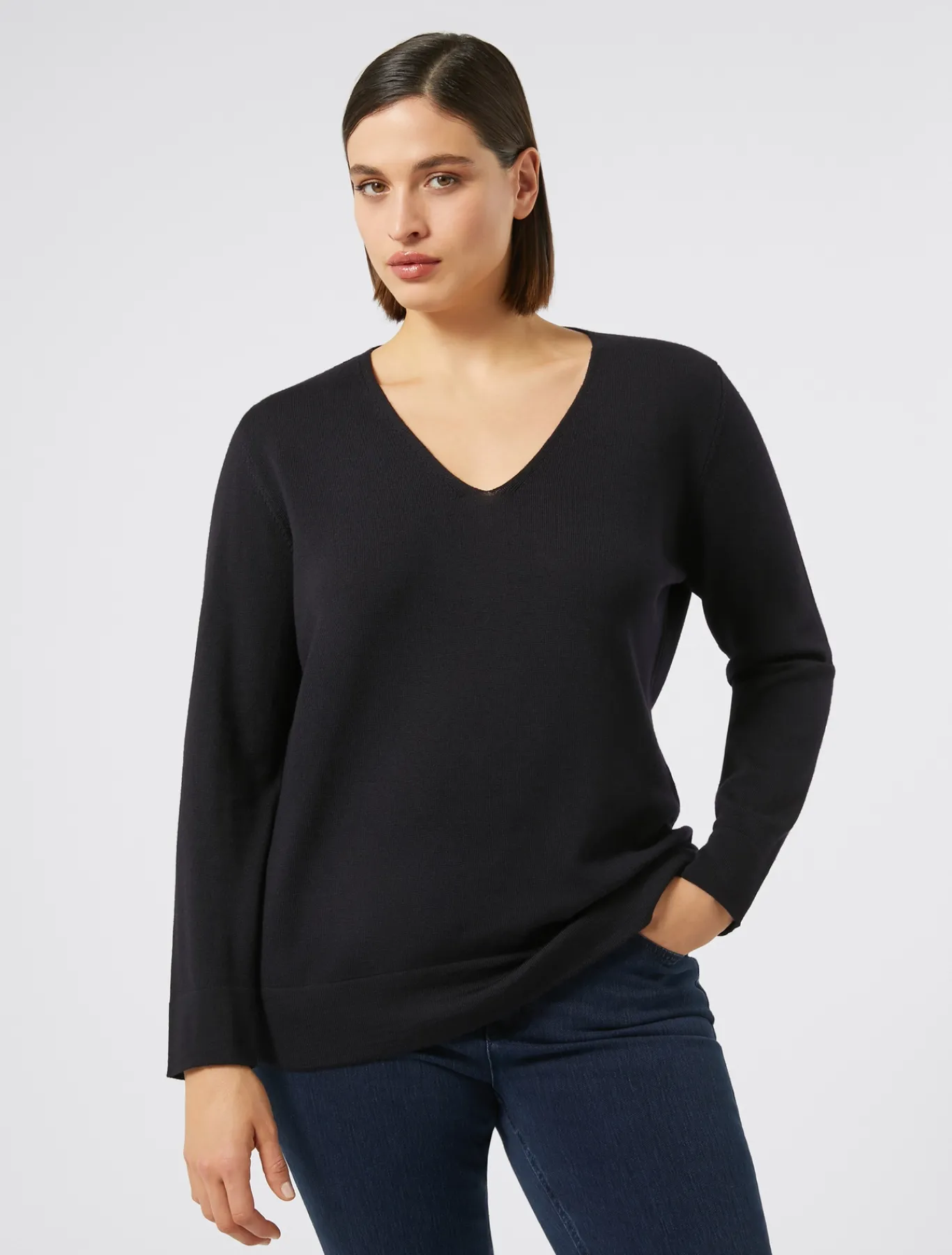 Marina Rinaldi Pull en laine BLEUNUIT Fashion