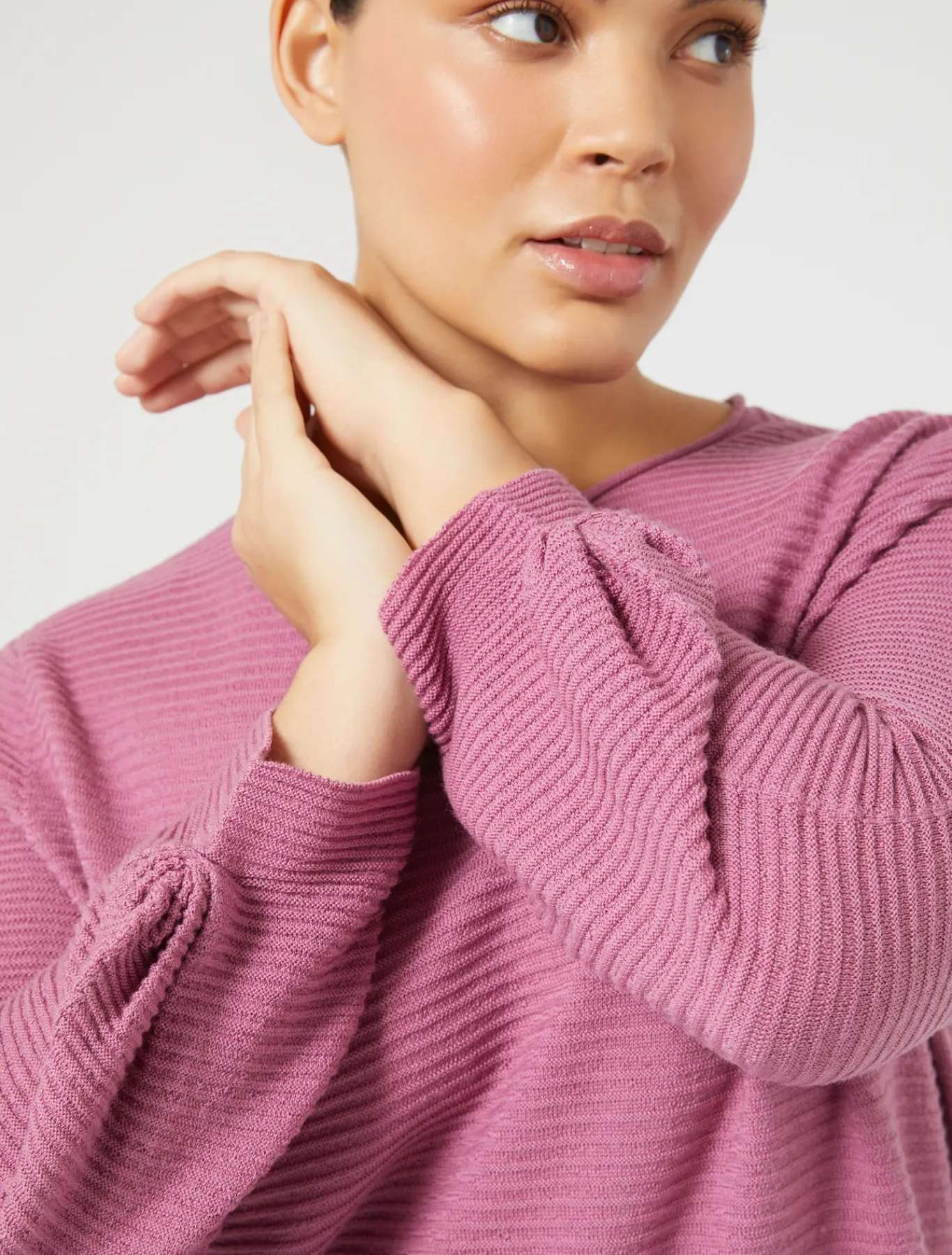 Marina Rinaldi Pull en laine CYCLAMEN Hot