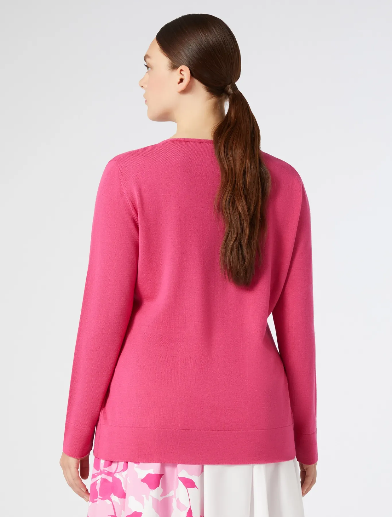 Marina Rinaldi Pull en laine FUCHSIA New