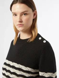 Marina Rinaldi Pull en laine NOIR Fashion