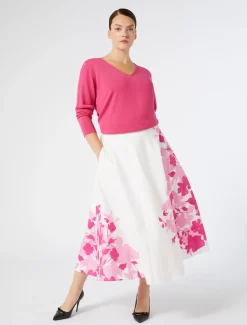 Marina Rinaldi Pull en laine FUCHSIA New