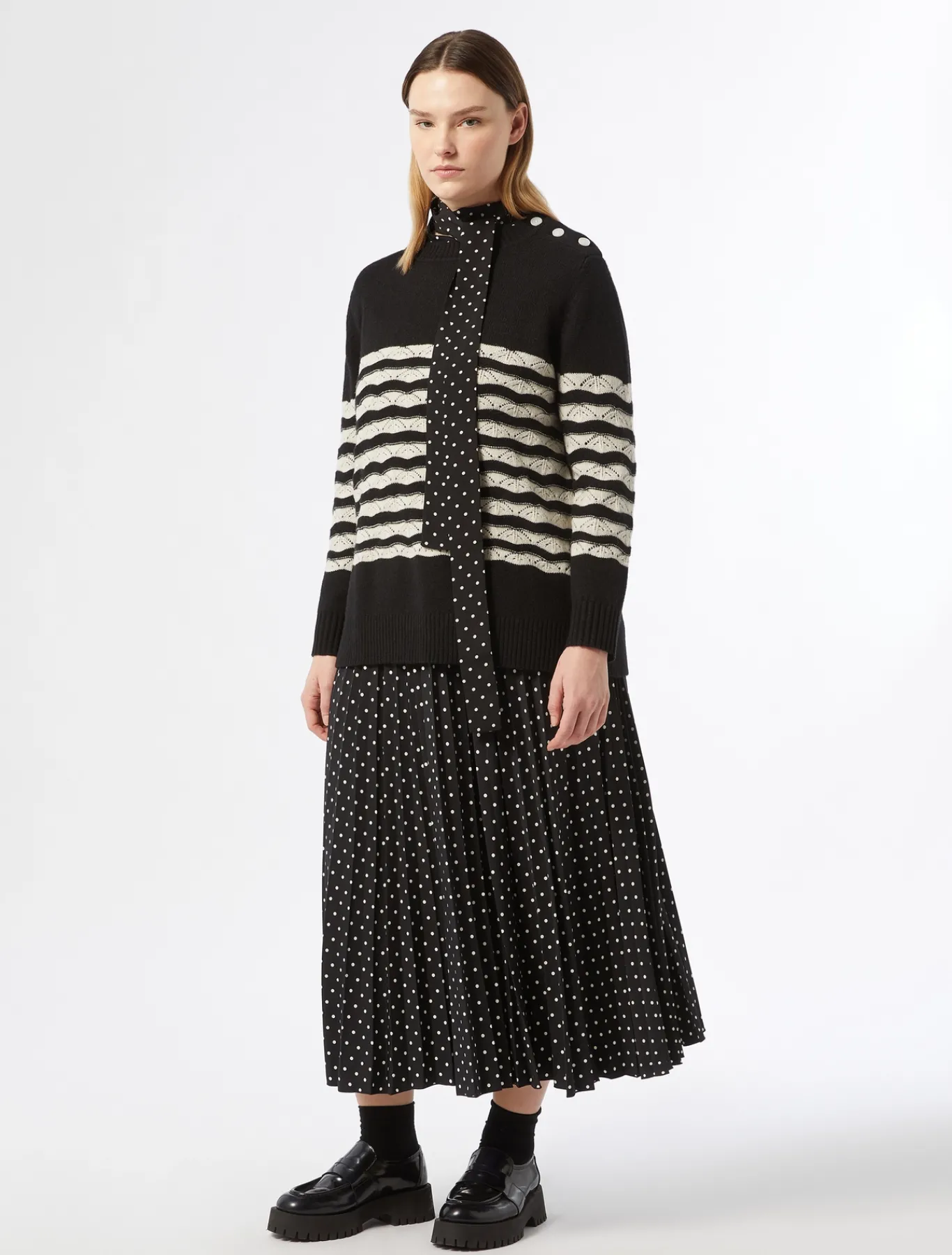 Marina Rinaldi Pull en laine NOIR Fashion