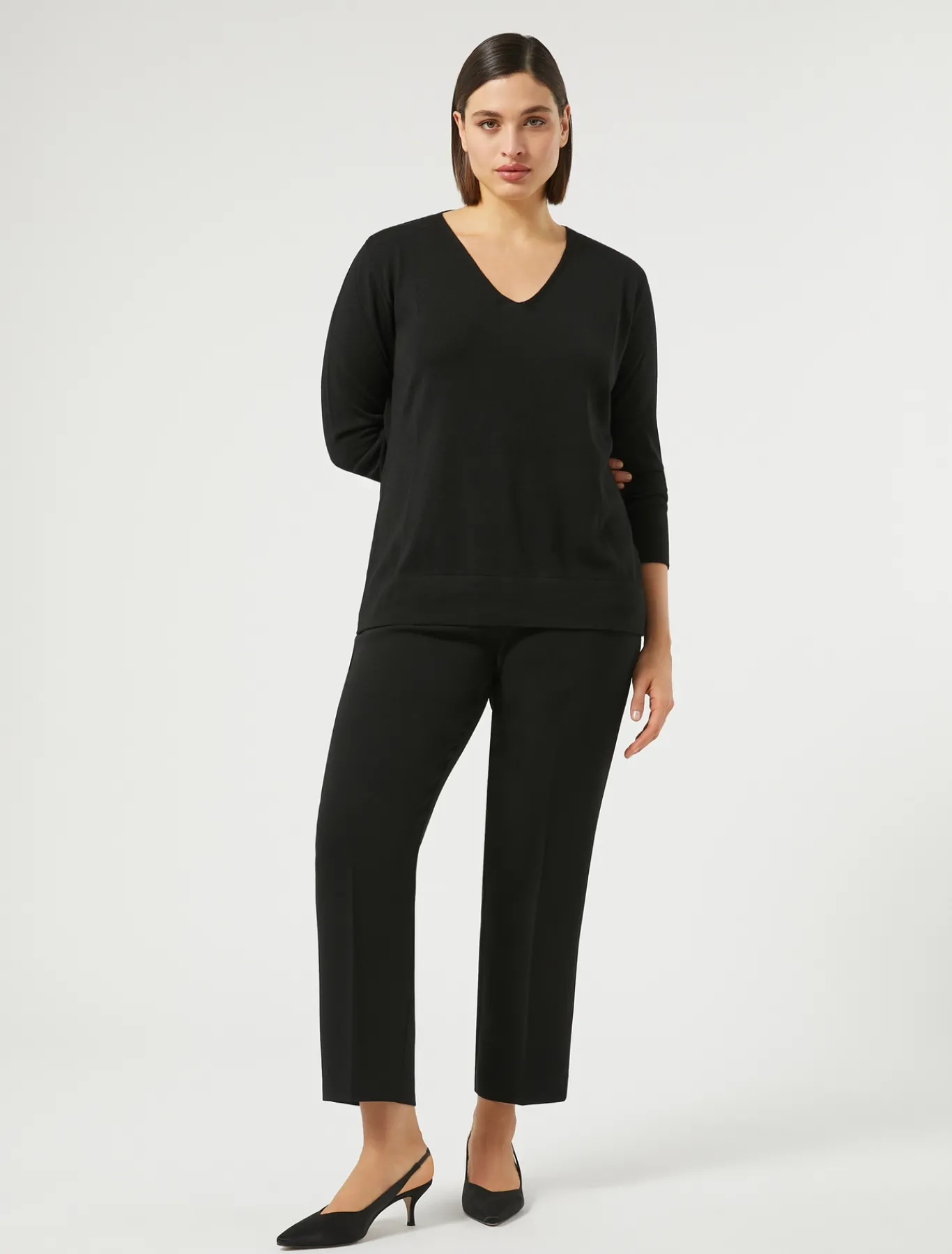 Marina Rinaldi Pull en laine NOIR Best