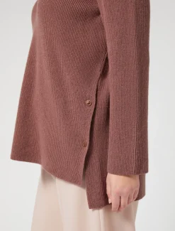 Marina Rinaldi Pull en laine et cachemire ROUILLE Clearance