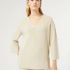 Marina Rinaldi Pull en laine et lurex IVOIRE Hot