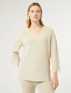 Marina Rinaldi Pull en laine et lurex IVOIRE Hot