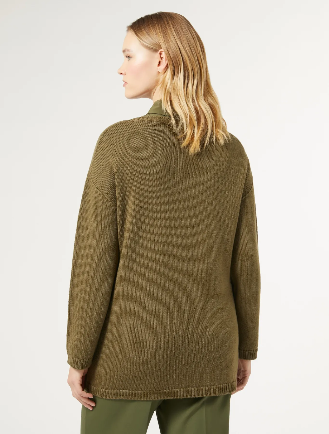 Marina Rinaldi Pull en laine et lurex VERT Fashion