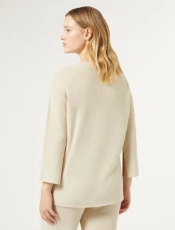 Marina Rinaldi Pull en laine et lurex IVOIRE Hot