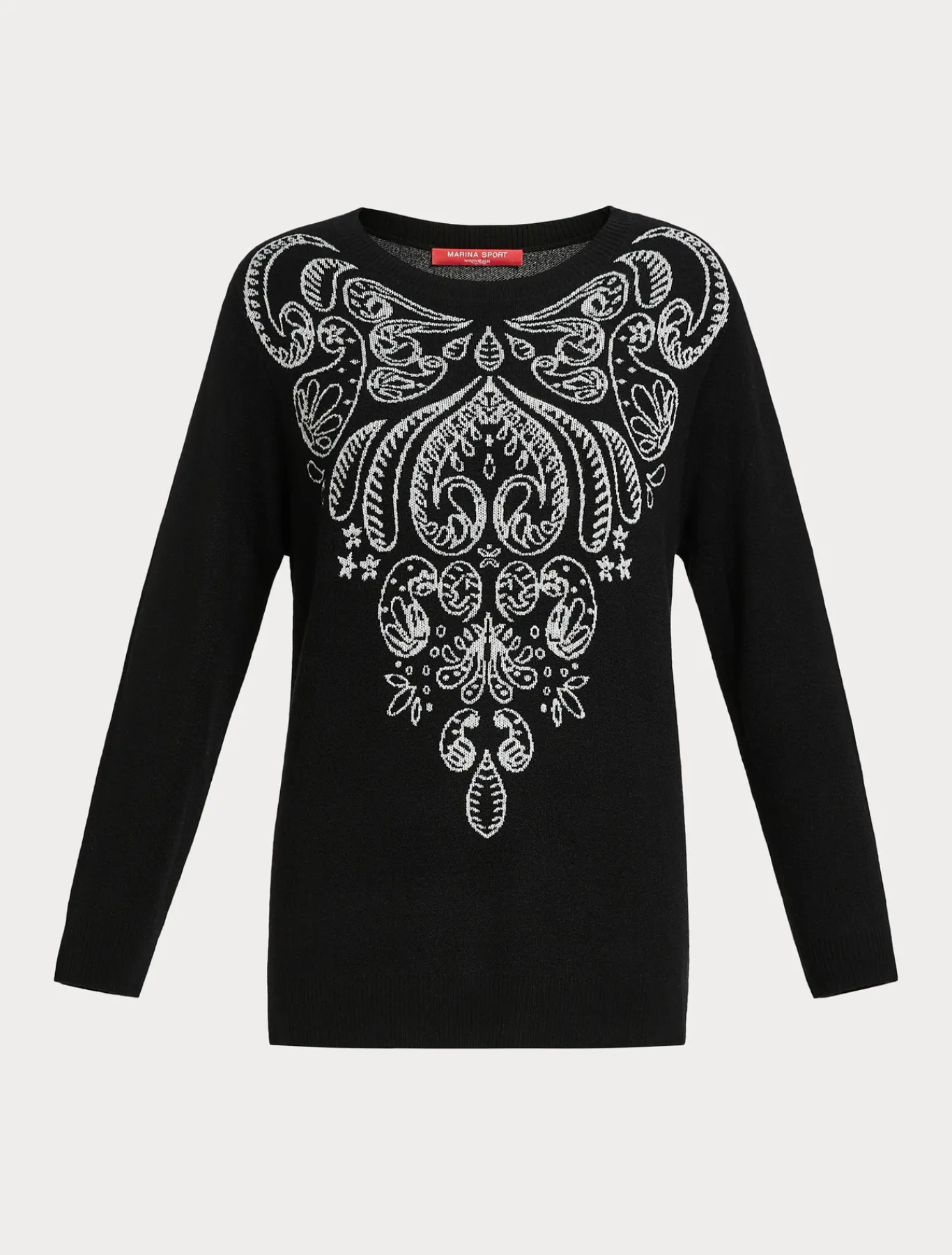 Marina Rinaldi Pull en laine et viscose NOIR New