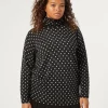 Marina Rinaldi Pull en laine imprimée NOIR Hot