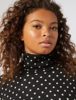 Marina Rinaldi Pull en laine imprimée NOIR Hot
