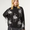 Marina Rinaldi Pull en laine jacquard mélangée BLEUNUIT Fashion