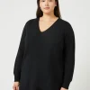 Marina Rinaldi Pull en laine mélangée NOIR Outlet