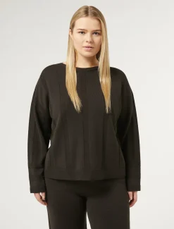 Marina Rinaldi Pull en laine mélangée BRUNBORDEAUX Fashion