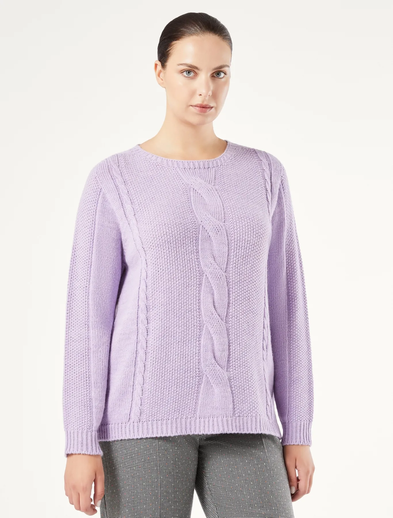Marina Rinaldi Pull en laine mélangée MAUVE Hot