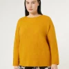 Marina Rinaldi Pull en laine mélangée MOUTARDE Sale