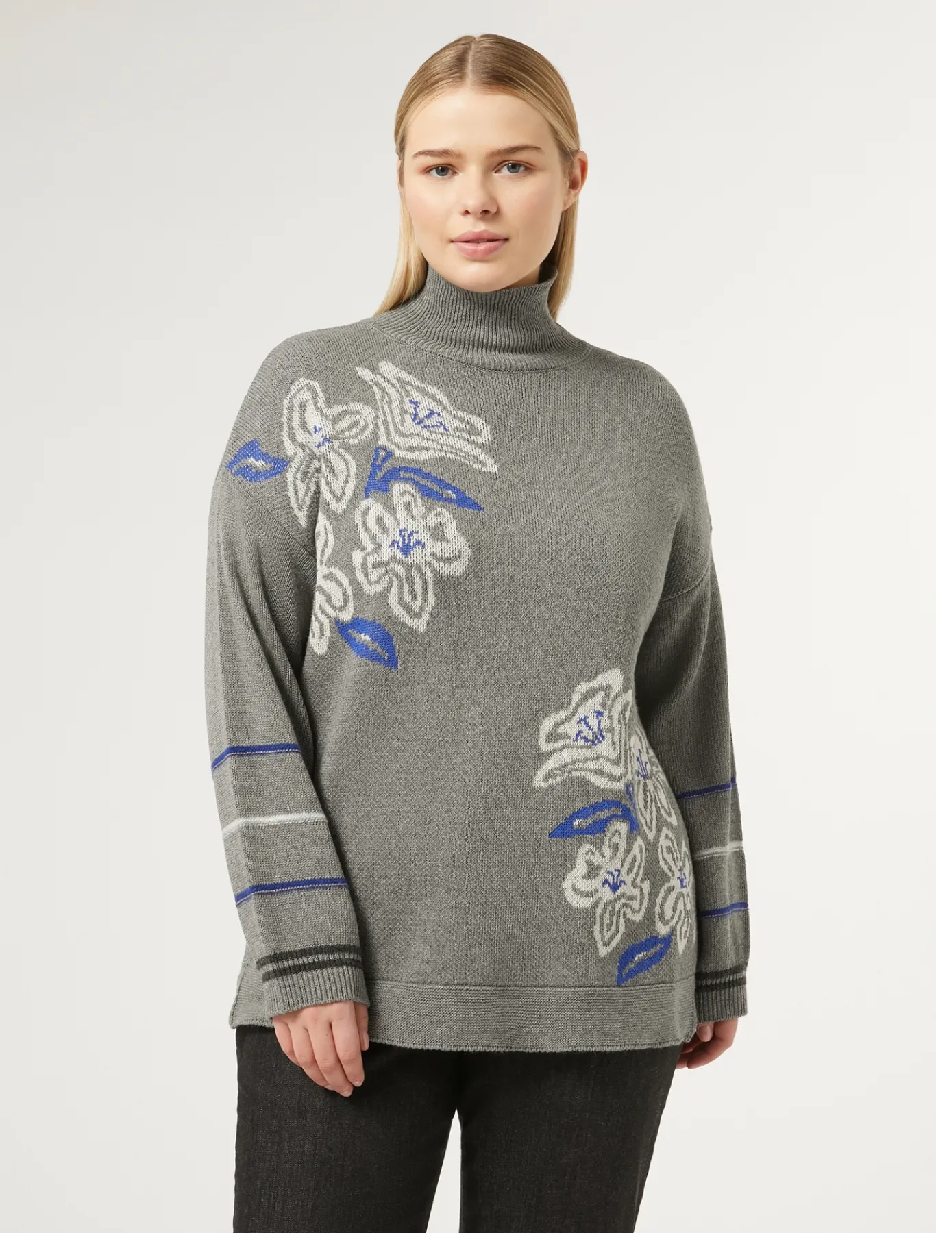 Marina Rinaldi Pull en laine mélangée GRISMOYEN New