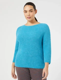 Marina Rinaldi Pull en laine mélangée TURQUOISE Best