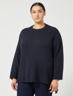 Marina Rinaldi Pull en laine mélangée BLEUNUIT Clearance