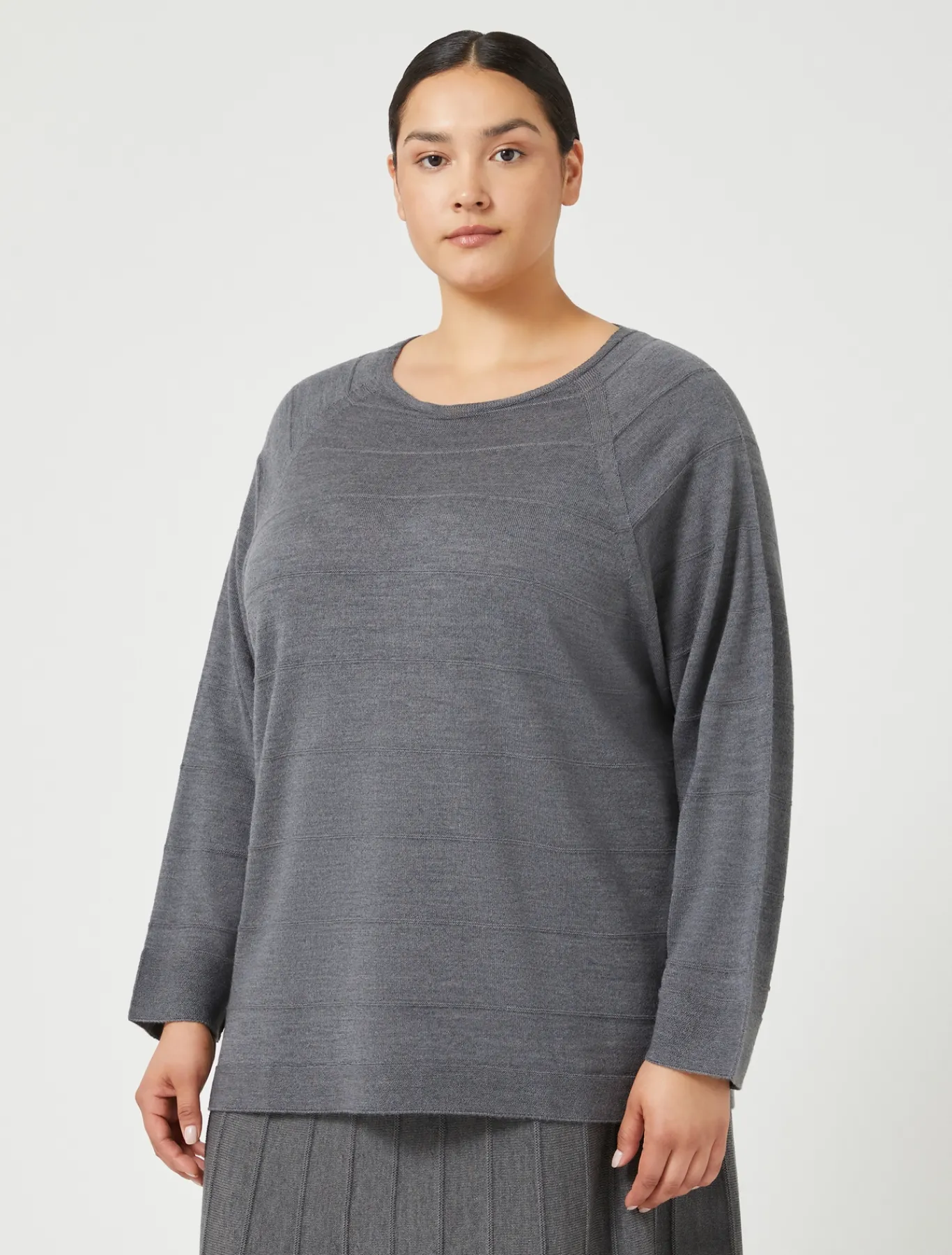 Marina Rinaldi Pull en laine mélangée GRISMOYEN Outlet