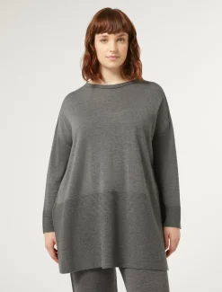 Marina Rinaldi Pull en laine mélangée GRISMOYEN Best
