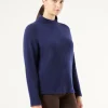 Marina Rinaldi Pull en laine mélangée BLEU Clearance