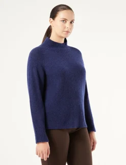 Marina Rinaldi Pull en laine mélangée BLEU Clearance