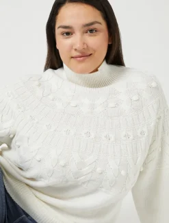 Marina Rinaldi Pull en laine mélangée IVOIRE Best