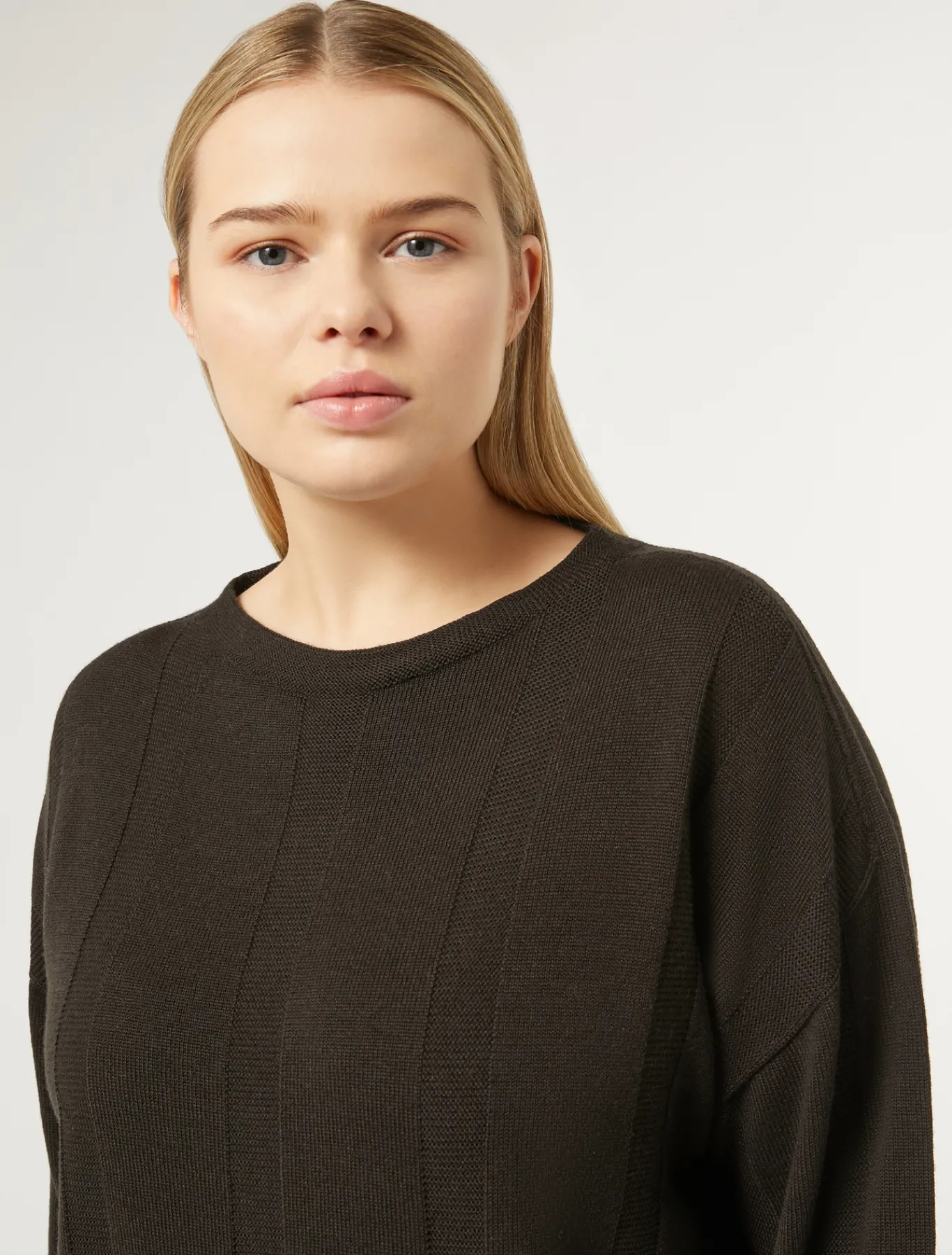 Marina Rinaldi Pull en laine mélangée BRUNBORDEAUX Fashion