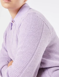 Marina Rinaldi Pull en laine mélangée MAUVE Hot