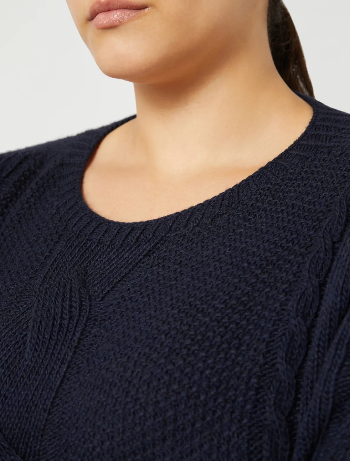 Marina Rinaldi Pull en laine mélangée BLEUNUIT Clearance