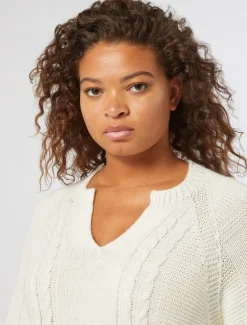 Marina Rinaldi Pull en laine mélangée LAIT Clearance