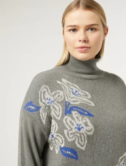 Marina Rinaldi Pull en laine mélangée GRISMOYEN New