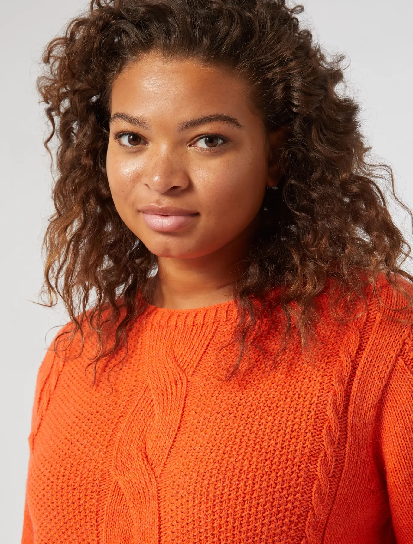 Marina Rinaldi Pull en laine mélangée ORANGE Discount