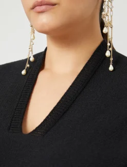 Marina Rinaldi Pull en laine mélangée NOIR Sale