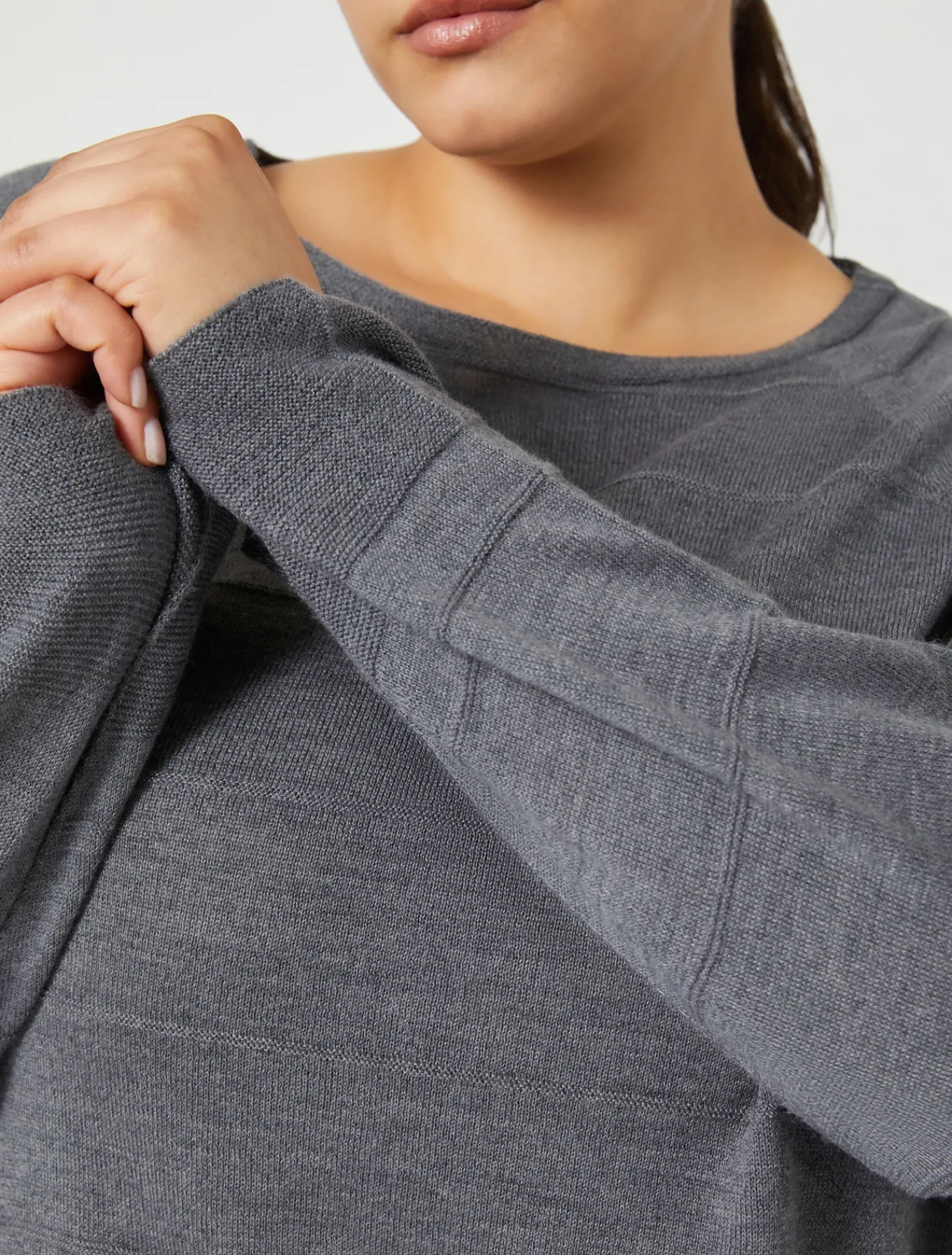 Marina Rinaldi Pull en laine mélangée GRISMOYEN Outlet